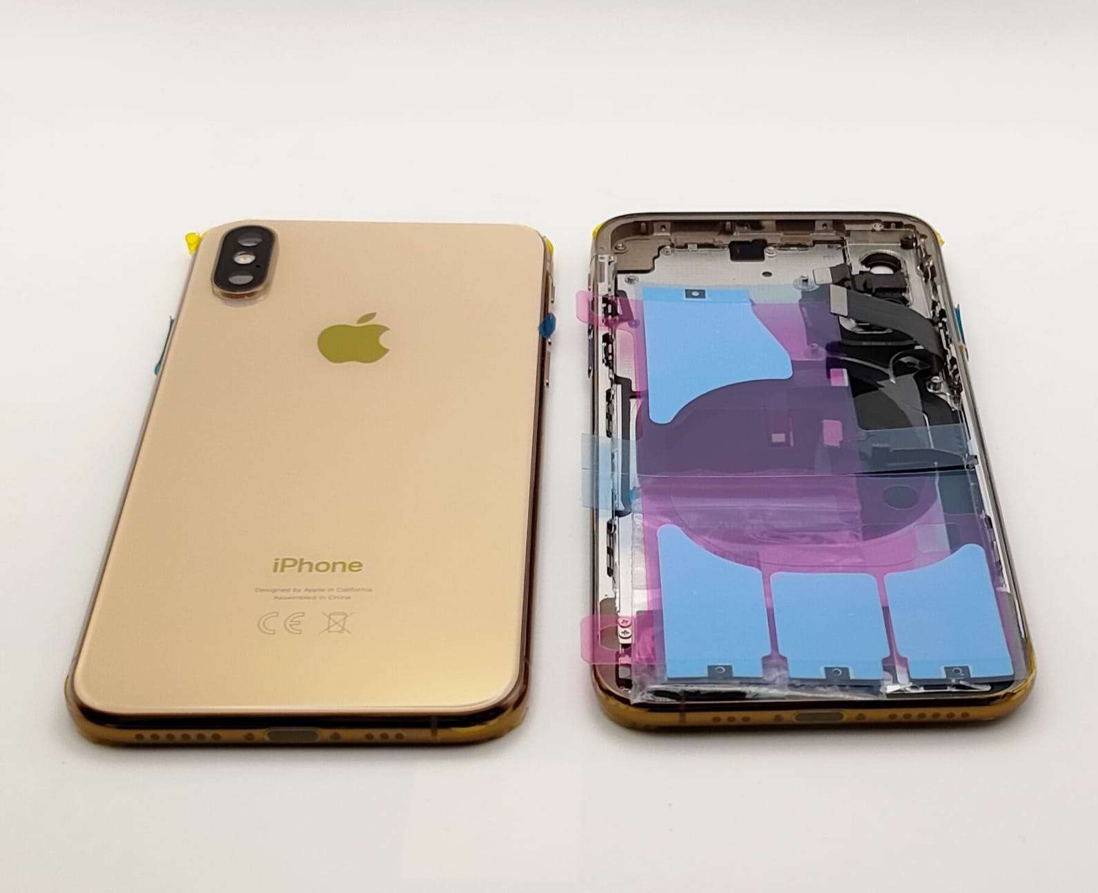 Full Back Cover per Apple IPhone XS GOLD
