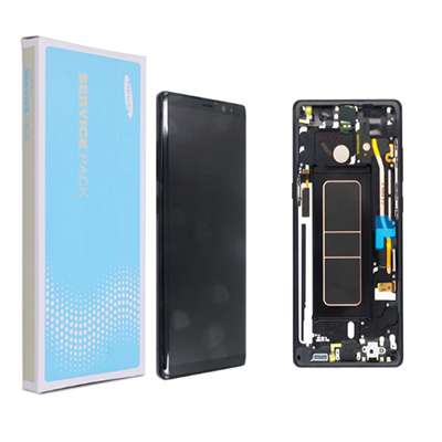 LCD+TOUCH+FRAME NERO PER SAMSUNG NOTE 8 N950F ORIGINALE S-PACK