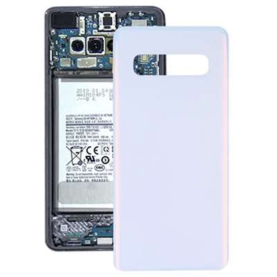 SCOCCA COPRI BATTERIA PER SAMSUNG S10  Prism White ORIGINALE SMONTATA