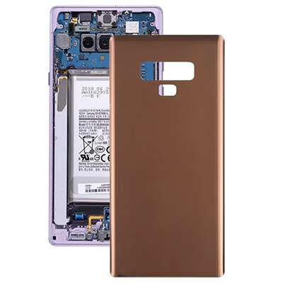 SCOCCA COPRI BATTERIA PER SAMSUNG NOTE 9 brown / gold ORIGINALE SMONTATA