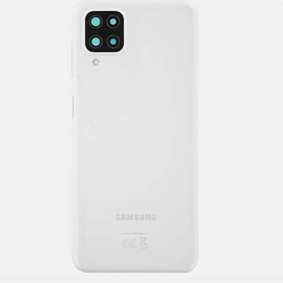 SCOCCA COPRI BATTERIA PER SAMSUNG A12   BIANCO ORIGINALE SMONTATA