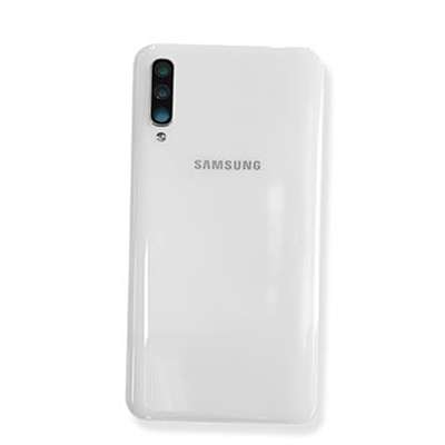 SCOCCA COPRI BATTERIA PER SAMSUNG   A50 BIANCO ORIGINALE SMONTATA