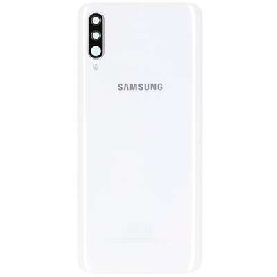 SCOCCA COPRI BATTERIA PER  SAMSUNG A70 BIANCO ORIGINALE SMONTATA