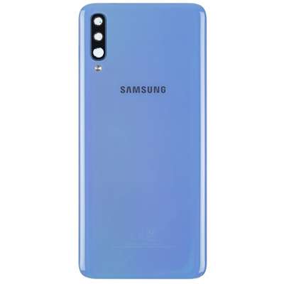 SCOCCA COPRI BATTERIA PER  SAMSUNG A70 BLU ORIGINALE SMONTATA