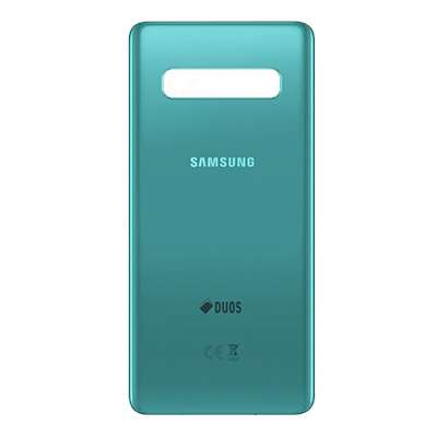 SCOCCA COPRI BATTERIA PER SAMSUNG S10 PLUS PRISM VERDE  ORIGINALE SMONTATA