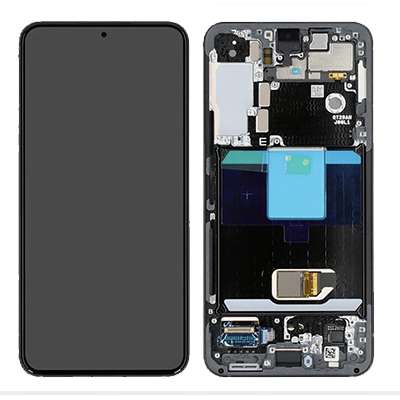 LCD+TOUCH+FRAME NERO PER SAMSUNG GALAXY S22 S901B ORIGINALE CHANGE GLASS