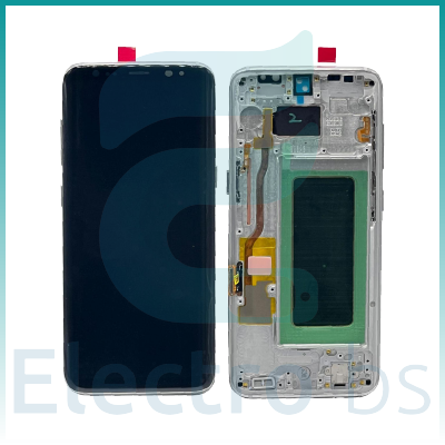 LCD+TOUCH+FRAME NERO PER SAMSUNG S8 RICONDIZIONATO ORIGINALE