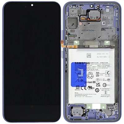 LCD + TOUCH + FRAME LIGHT VIOLET + BATTERIA  A34 5G A346 SERVICE PACK