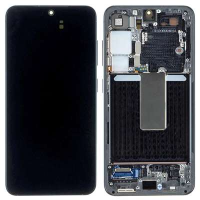 LCD+TOUCH+FRAME NERO PER SAMSUNG GALAXY S23 S911B ORIGINALE C/G