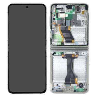 LCD+TOUCH+FRAME PER SAMSUNG F731B Z FLIP 5 5G CREMA SERVICE PACK