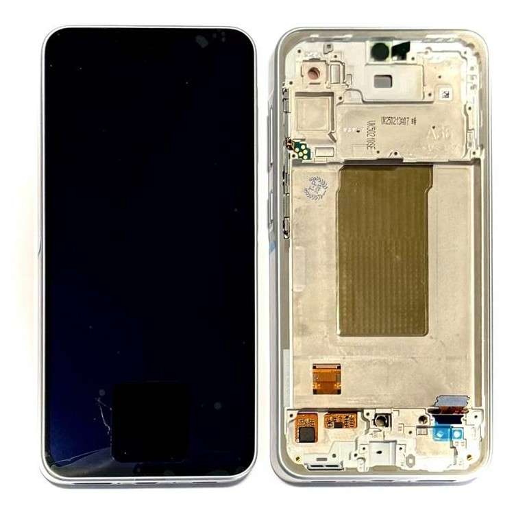 LCD + FRAME PER SAMSUNG GALAXY A36 5G A366B SILVER ORIGINALE USATO GRADO B-