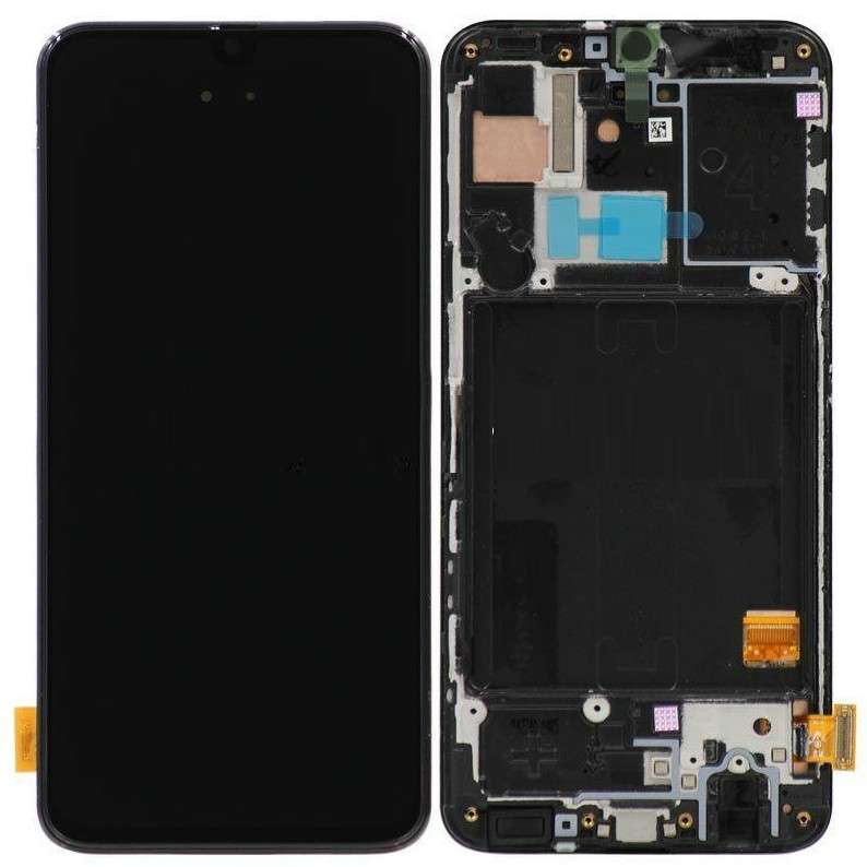 LCD + FRAME NERO PER SAMSUNG GALAXY A40 A405F ORIGINALE USED