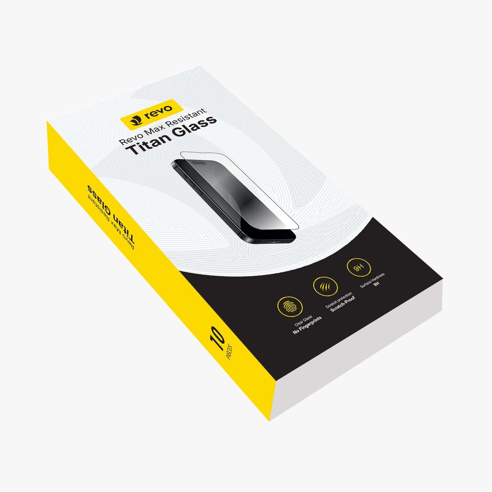 REVO CONFEZIONI DA 10 PELLICOLA SALVA SCHERMO IN VETRO TEMPERATO CLEAR PER IPHONE 13 PRO MAX / 14 PLUS